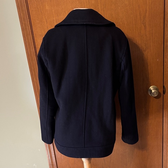 GAP Classic Black Double-Breasted Pea Coat - Picture 5 of 6